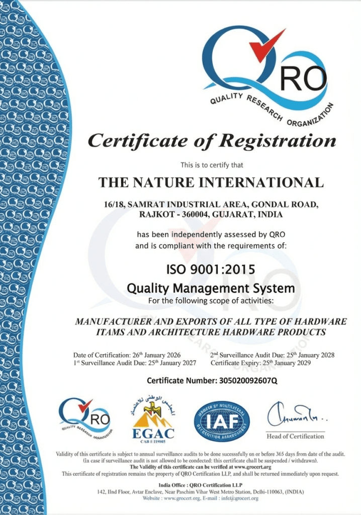 1 iso certificate TNI